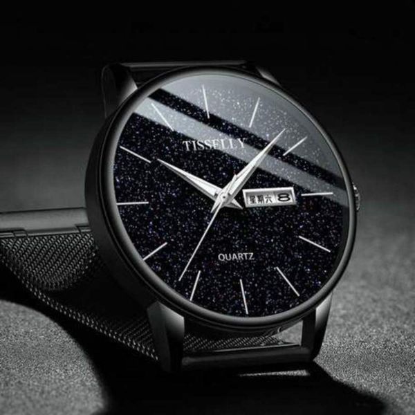 

men's watch man 2019 new watch quartz fashion men's watch tisini, Slivery;brown