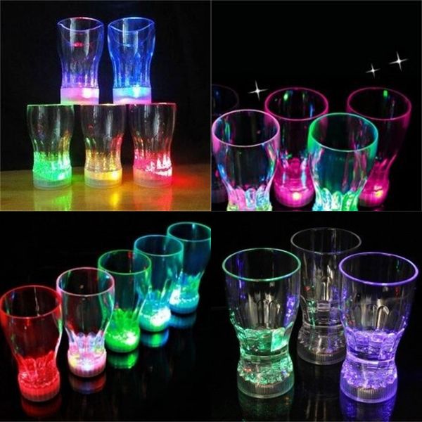 

luminescence coke cup ktv bar light flash colorful mugs spring festival luminescent discoloration cups new arrival 3 5ax2 l1