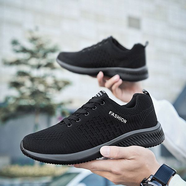 

new mens lightweight youth sports shoes casual fashion fly-kit mesh sports running shoes breathable spring and autumn shoes