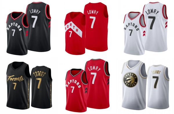 

toronto raptors men kyle lowry basketball jersey, Black