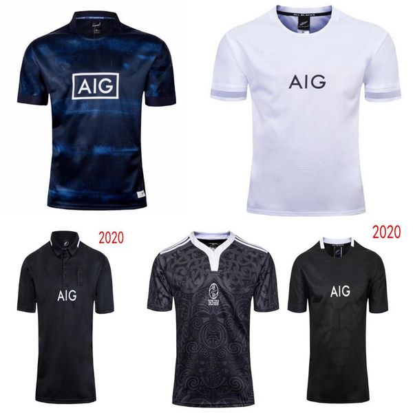 

0 21 zealand rugby jersey 2020 2021 polo shirt 100 year anniversary commemorative edition rugby men jerseys size:s-3xl, Black;gray