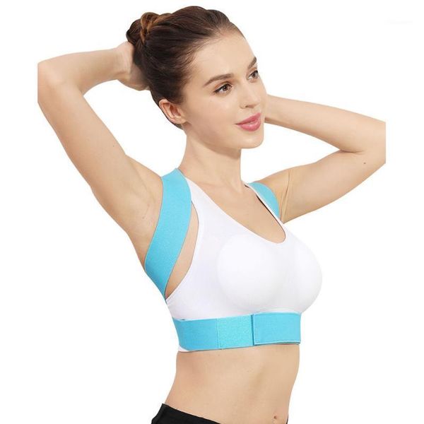 

back support women brace belt orthopedic posture corrector shoulder straightener health care1, Black;blue