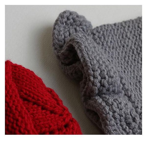 

winter baby hat crochet knitted caps for infant girls hooded earflap children kids warmer win qylbno, Yellow