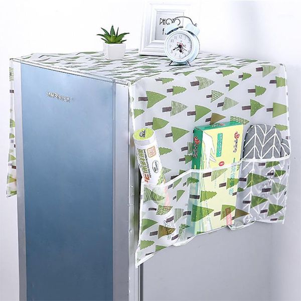 Sacos de armazenamento Máquina de lavar roupa impermeável Casaco à prova de poeira Tampa do refrigerador de geladeira Padrão europeu Proteção de poeira do sol Acessórios domésticos