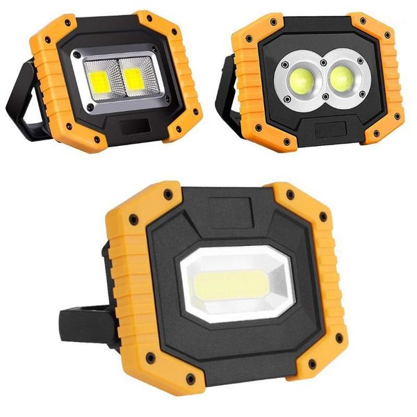 

portable lanterns cob led spotlight waterproof super bright work light rechargeable for outdoor camping lamp by 186501