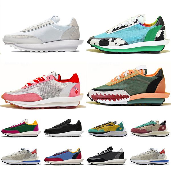 

2021 new nylon white waffle ldv women mens running shoes chunky dunky strangelove pegasus gym red sports jogging trainers sneakers, White;red