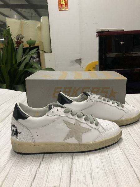 

2020 new casual old sports shoes leather fashion versatile star low shoes men's shoes, Black