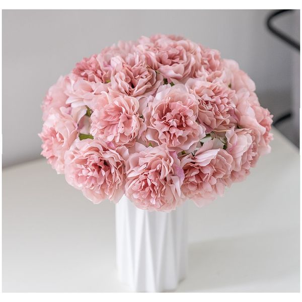 

beautiful peony artificial flowers bouquet pink big silk bloom fake flower home wedding decor living room bedroom f bbyyxa