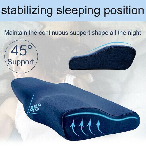

pillow applied memory foam cooling gel orthopedic bed reversible sleep butterfly shaped1
