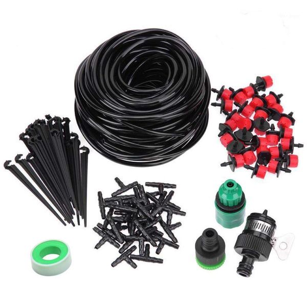 

diy drip irrigation system plant automatic watering garden hose kits with adjustable drippers1