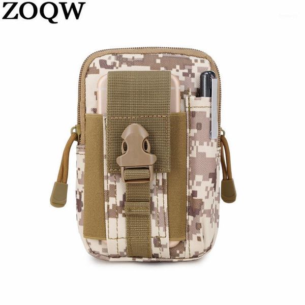 

zoqw camouflage waist bag mens casual phone waterproof waist bag black belt pack men army small bags wxf0711