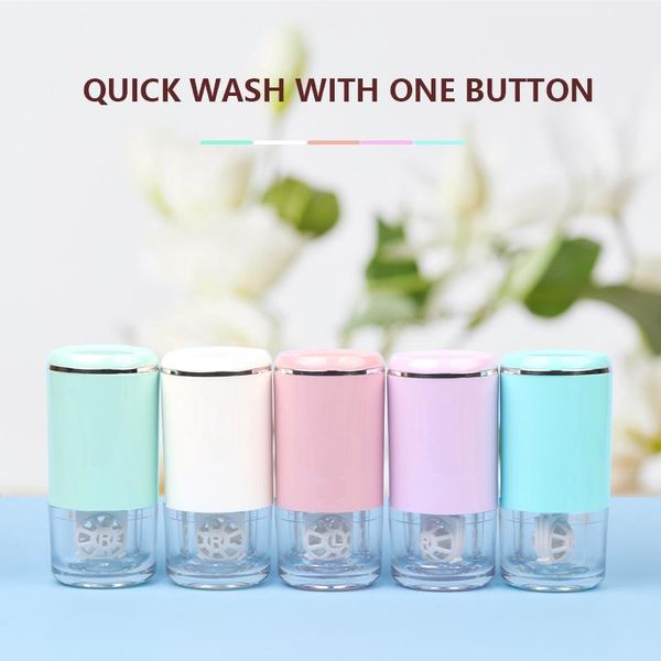 

colour_max portable usb charging mini ultrasonic lenses clean contact lens, Silver