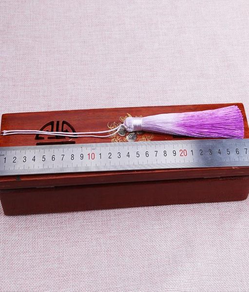 

2018 new 12cm chinese knot silk tassel fringe charms pendant for earrings satin tassels cords diy jewelry making findings h jllloe