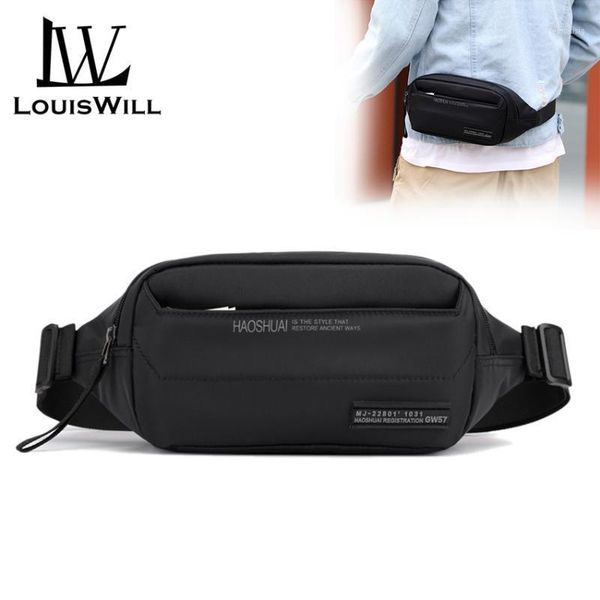 

louiswill men waist bags packs fashion chest bags crossbody durable pouch sports travel handbags chest1