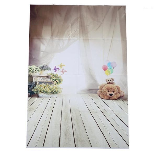 

1m x 1.5m lovely bear floor balloon studio backdrops children pgraphy background1
