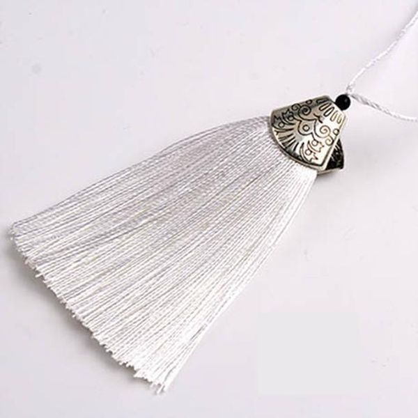 

10pcs 8cm colorful silk tassel with caps decorative tassel pendant earrings charm for diy jewelry making hangling accessories h wmtwlf