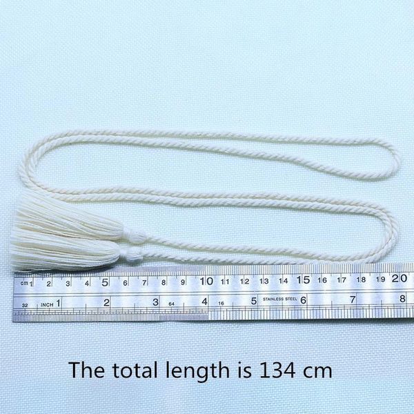 

3 15pcs 134cm cotton long rope double end tassel fringe diy craft garment sewing accessories decor fringe trim curtain tassels h jllovz