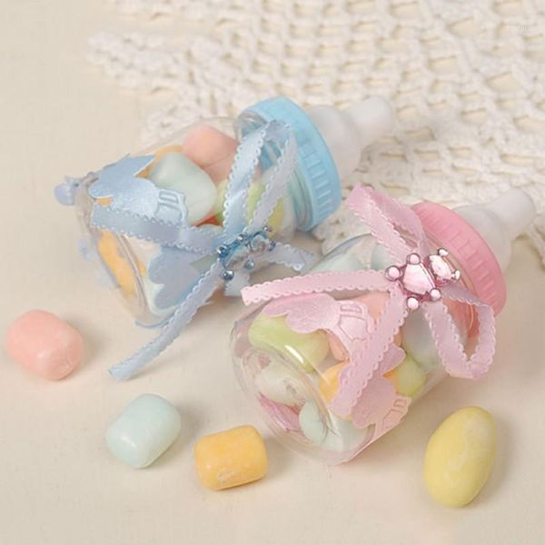 

12 pcs baby shower baptism christening birthday gift party favors candy box bottle 11