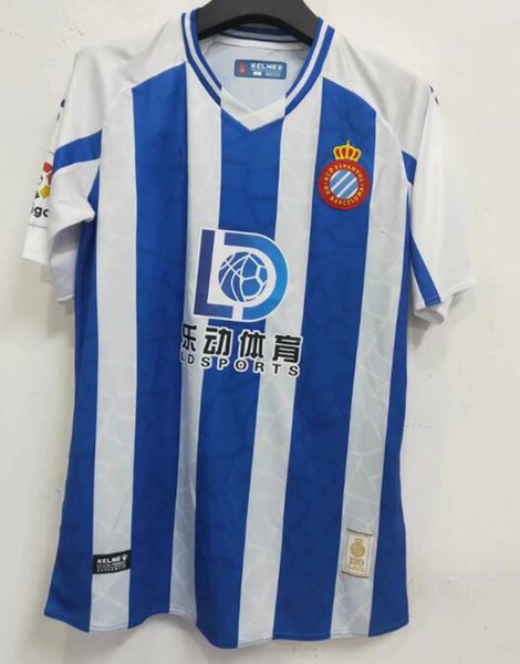 

2021 rcd espanyol home blue #7 wu lei soccer shirts 20/21 men away green soccer jerseys #9 ferreyra third pink football uniforms, Black;yellow