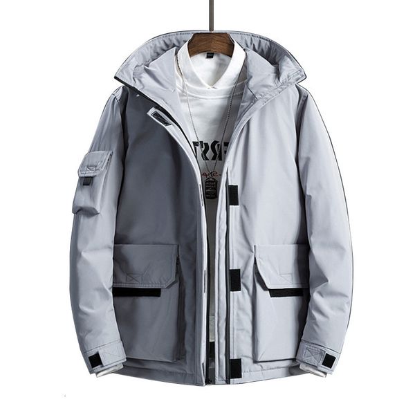 

2019 windproof men's winter coat ultralight duck down hooded jacket