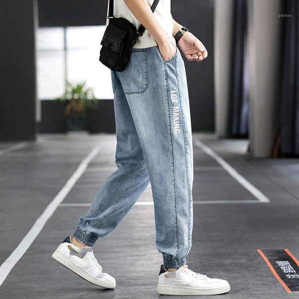 

hip hop design brand jeans for men's straight 2021 spring fashion punk skateboard moto bike vintage jean plus oversize1, Blue