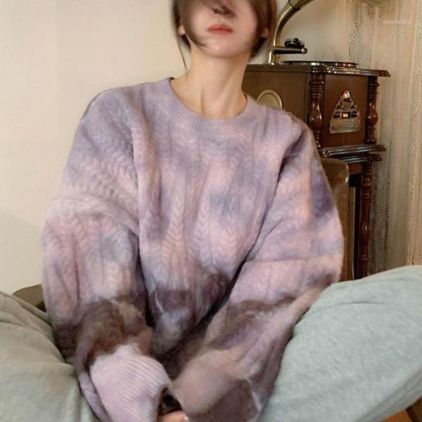 

patchwork autumn casual oversize knitted pullover female high street streetwear korean sweater women 20201, White;black