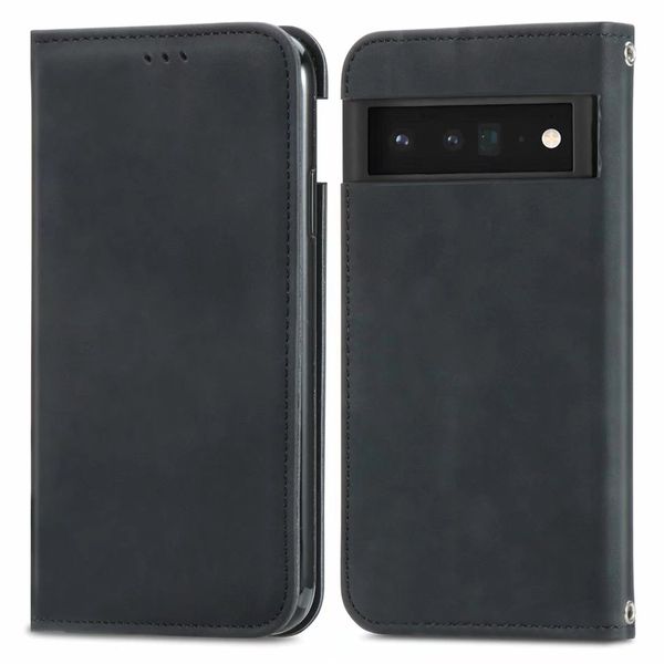 Custodie a portafoglio in pelle PU premium con cavalletto e flip cover per Google Pixel 6/6 Pro, Pixel 4/4 XL, Pixel 4A 5G, PIXEL 5, PIXEL 6A, PIXEL 5A 5G