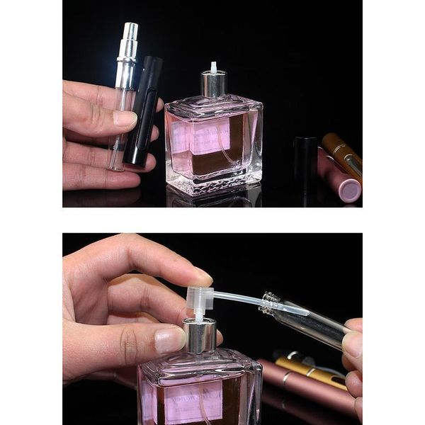 

5pcs/lot perfume refill tools perfume diffuser funnels cosmetic tool easy refill pump for sample perfum jllhey