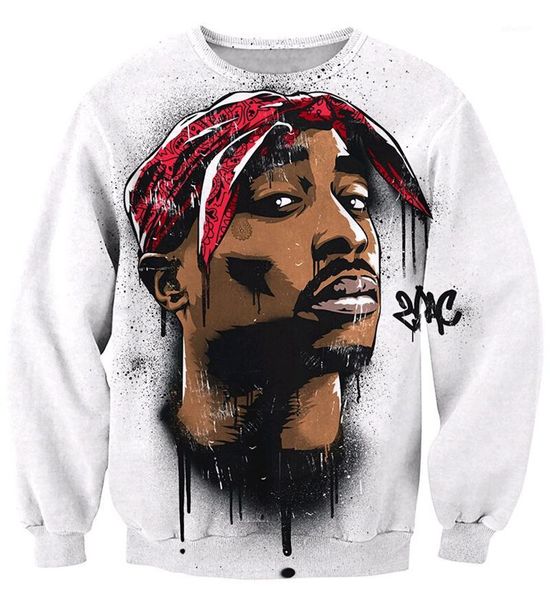 

wholesale-2020 harajuku sweatshirt 3d print 2pac t smalls men women long sleeve outerwear crewneck pullovers1, Black