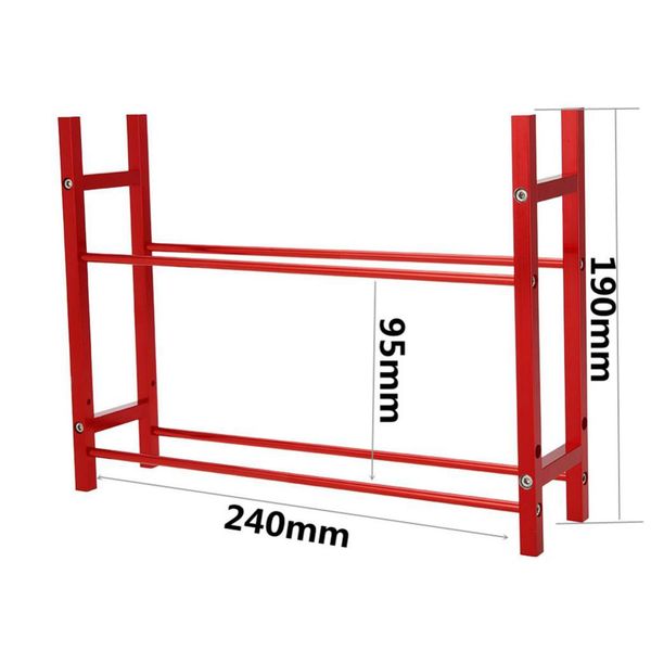 

red tire rack storage wheel holder garage organizer for 1/10 scale rc car crawler tires