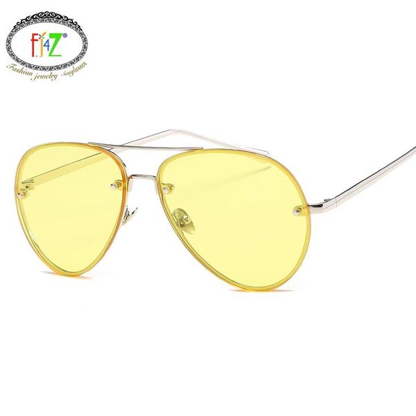 

sunglasses f.j4z fashion brand designer women classic sea gradient shades men's sun glasses uv400, White;black