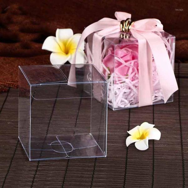 

gift wrap 20pcs transparent pvc boxes creative laser cutting wedding candy box chocolate carton decoration caja de dulces1