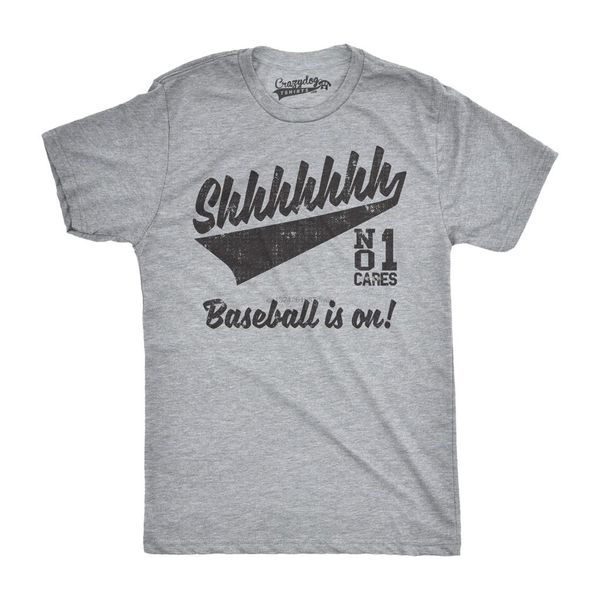 

mens shhhh baseball is on funny sports tees hilarious vintage retro t shirt sport hooded sweatshirt hoodie