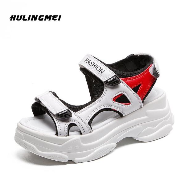 

2020 fashion open-toed women sport sandals casual platform women sandals beach shoes outdoor hollow out shoes waterproof, Black