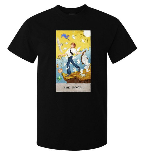 

the fool tarot card art logo men's 's available black hoodie designers t shirts sweatshirt