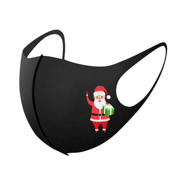 

1pc christmas santa claus party reusable print washable breathable multi-purpose face cover mouth masks facemask mask