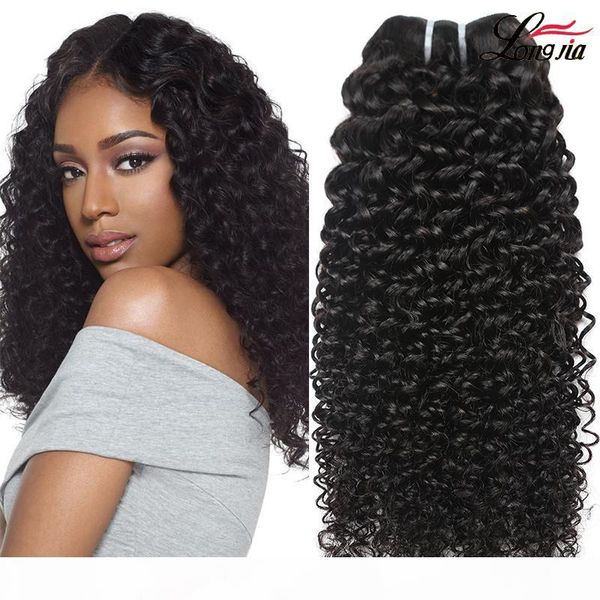 

wholesale brazilian hair weave bundles kinky curly brazilian curly virgin hair human hair extensions nature color, Black