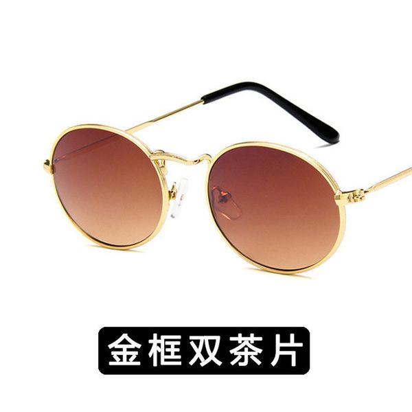

round classic metal new polarized sunglasses retro men women luxury vintage mirrors black red lenses sun glasses uv400