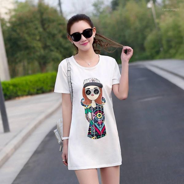 

women's t-shirt summer 2021 beige short sleeve t shirt women garment1, White