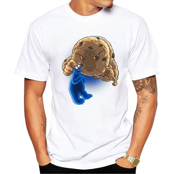 

teehub 2019 мода смешные мужчины t-shirt wrong cookie printed tshirts повседневный топы с коротким рукавом лето тройники спорта с капюшоном