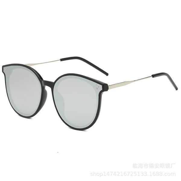 

new abay brand fashion korean woman sunglasses rice nail sun glasses for men women trend designer leopard driving uv400 oculos, White;black