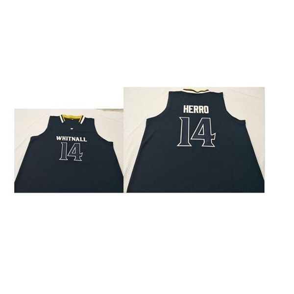 

rare men whitnall butler nunn kentucky #14 tyler herro high school jersey basketball jersey or custom any name or number jersey, Black