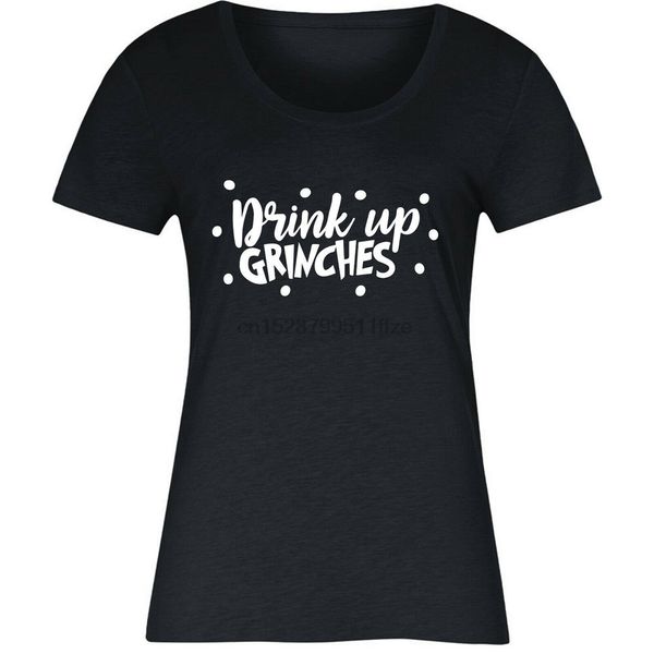 

drink up grinches t-shirt funny humorous christmas party ladies light tee shirt sport hooded sweatshirt hoodie