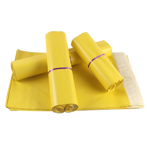 

yellow poly mailer self adhesive shipping mailing packaging envelopes postal bag postal bags courier storage bags