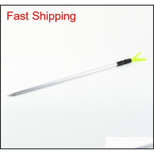 

haigan stents 2 sections adjustable aluminium fishing rod pole rack v holder ufy abc2007