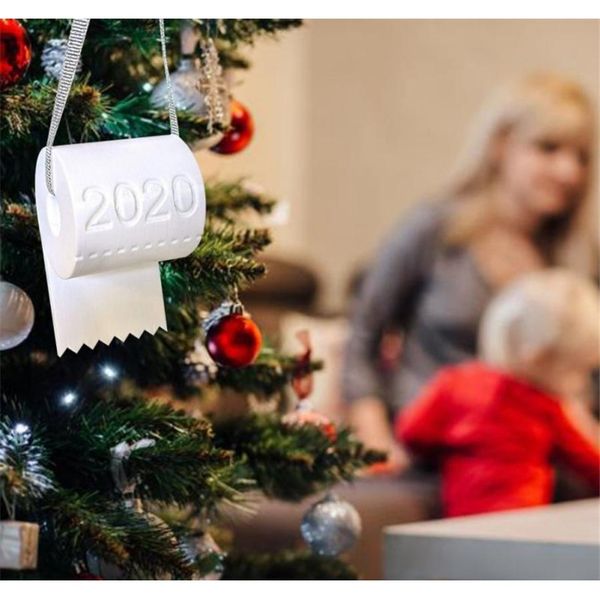

new 2020 christmas ornament toilet paper christmas tree decoration pendant toilet paper decoration hanging di jllpip ladyshome