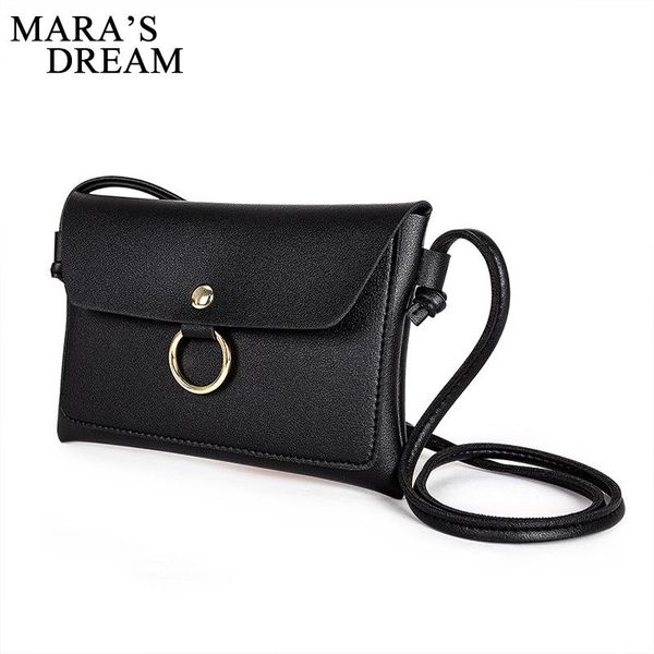 

mara's dream women pu leather bag fashion simple small shoulder bag candy color mini messenger bags new women crossbody bags