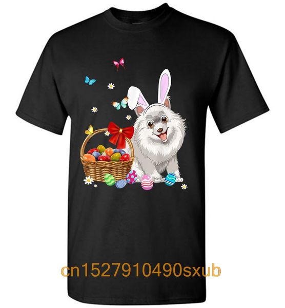 

samoyed bunny ear rabbit easter eggs happy easter men t-shirt sport hooded sweatshirt hoodie