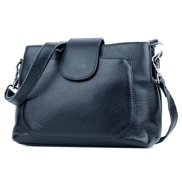 

cross body women's leather shoulder bag fashion first layer messenger
