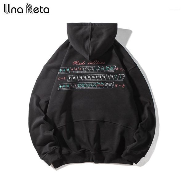 

unareta man hoodies streetwear couples sweatshirts hip hop men clothing harajuku one piece cotton print hoodie men1, Black